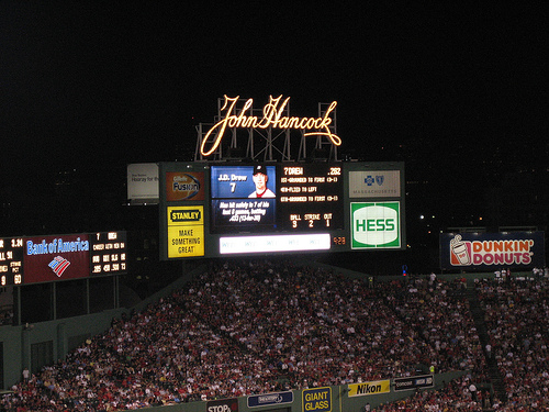 fenway park scoreboard | simple pretty