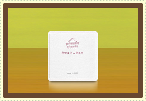 coaster_picnic alice-louise press picnic-themed coaster | simple pretty