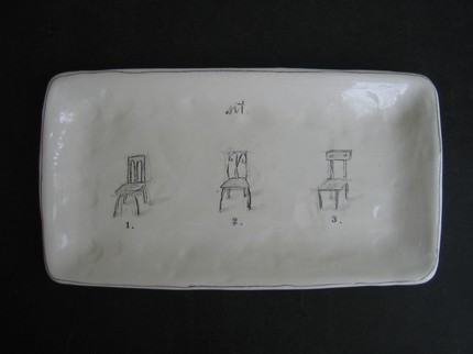 rae dunn chair platter | simple pretty