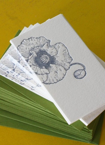 dingbat press poppy mini notes | simple pretty