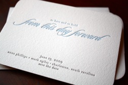 page stationery save-the-date | simple pretty