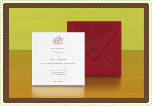 picnic_invite alice-louise press picnic-themed wedding suite | simple pretty