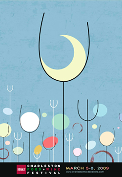 poster_2009 charleston food and wine poster, 2009 | simple pretty