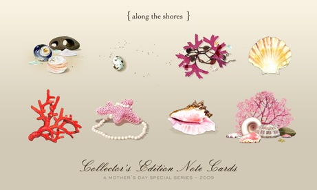 along the shores option for felix doolittle mother's day notecard set | simple pretty