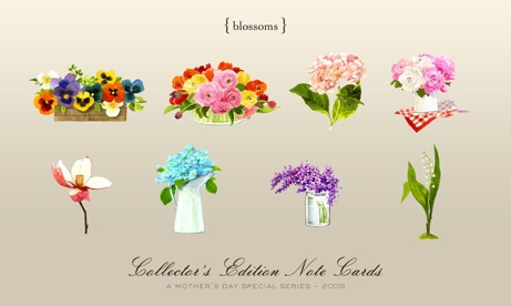 blossoms option for felix doolittle mother's day notecard set | simple pretty