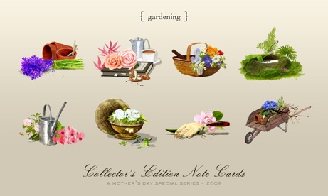 gardening option for felix doolittle mother's day notecard set | simple pretty