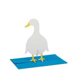 duck animal postcard at MOMA | simple pretty