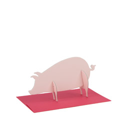 pig animal postcard at MOMA | simple pretty