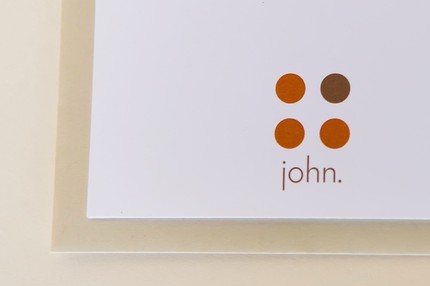 perideau designs personalized dot stationery | simple pretty