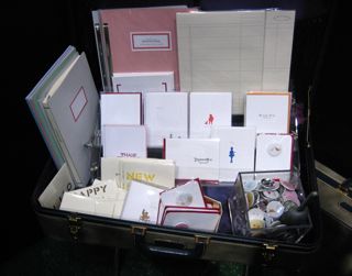paper and cup product-filled suitcase, nss 2009 | simple pretty
