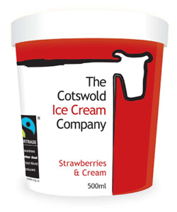 strawberrycream cotswold ice cream company | simple pretty