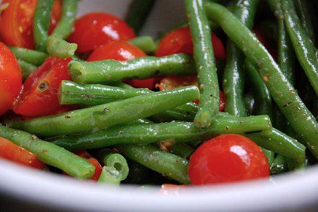 green bean and tomato salad | simple pretty