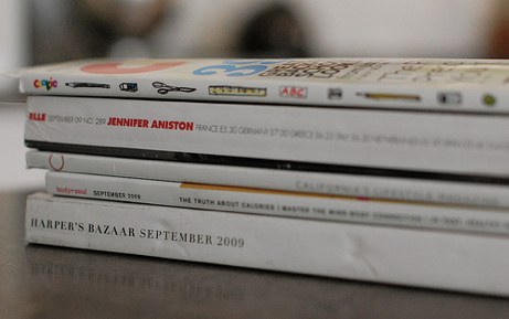 stack of magazines, september 2009 | simple pretty