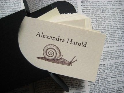 happy girl greetings 'all hail the snail' card | simple pretty