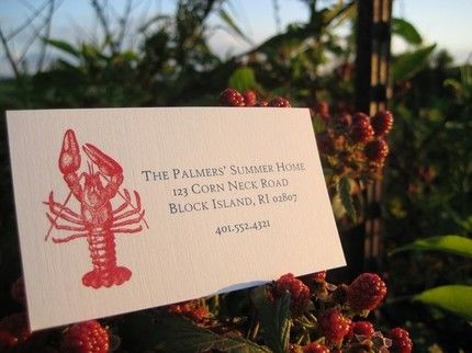 happy girl greetings 'lobster' card | simple pretty