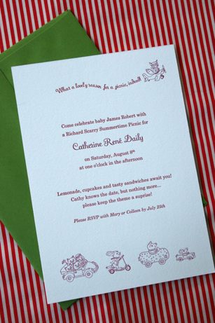rscarry1 craft lovely richard scarry invitation | simple pretty