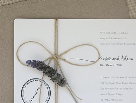 follow paper goods invitation | simple pretty