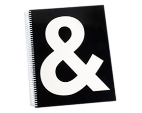 kikki.k 5 tab ampersand notebook | simple pretty