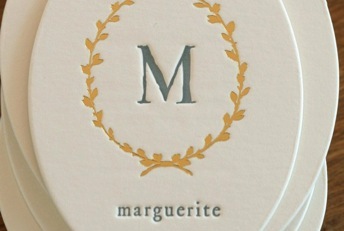 marguerite card at austin press | simple pretty