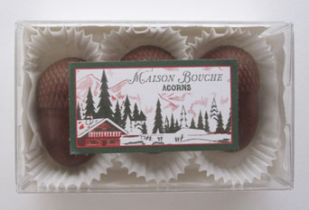 maison bouche chocolate acorns | simple pretty