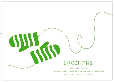chereemitten cheree berry 'mittens' holiday card | simple pretty