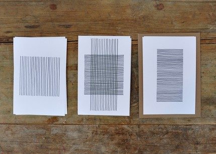pawling print studio 'lines' cards | simple pretty