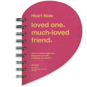 pink heart notebook | simple pretty