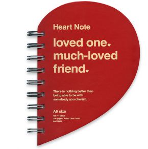 red heart notebook | simple pretty