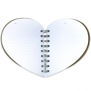heart notebook, interior | simple pretty