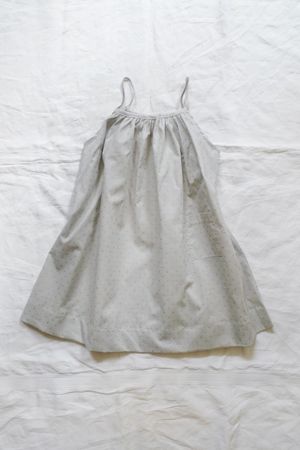 makié gray gold dots dress | simple pretty