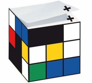 rubik's cube notepad | simple pretty