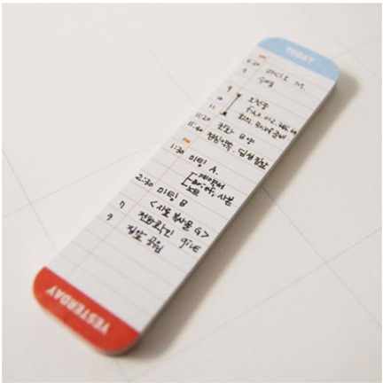 mochithings daily schedule sticky note | simple pretty